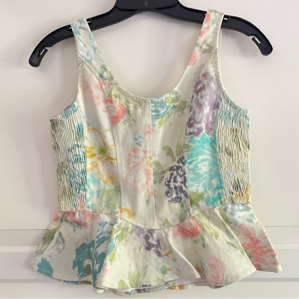 Love the Label Eva floral print peplum top 26664 - Picture 3 of 5